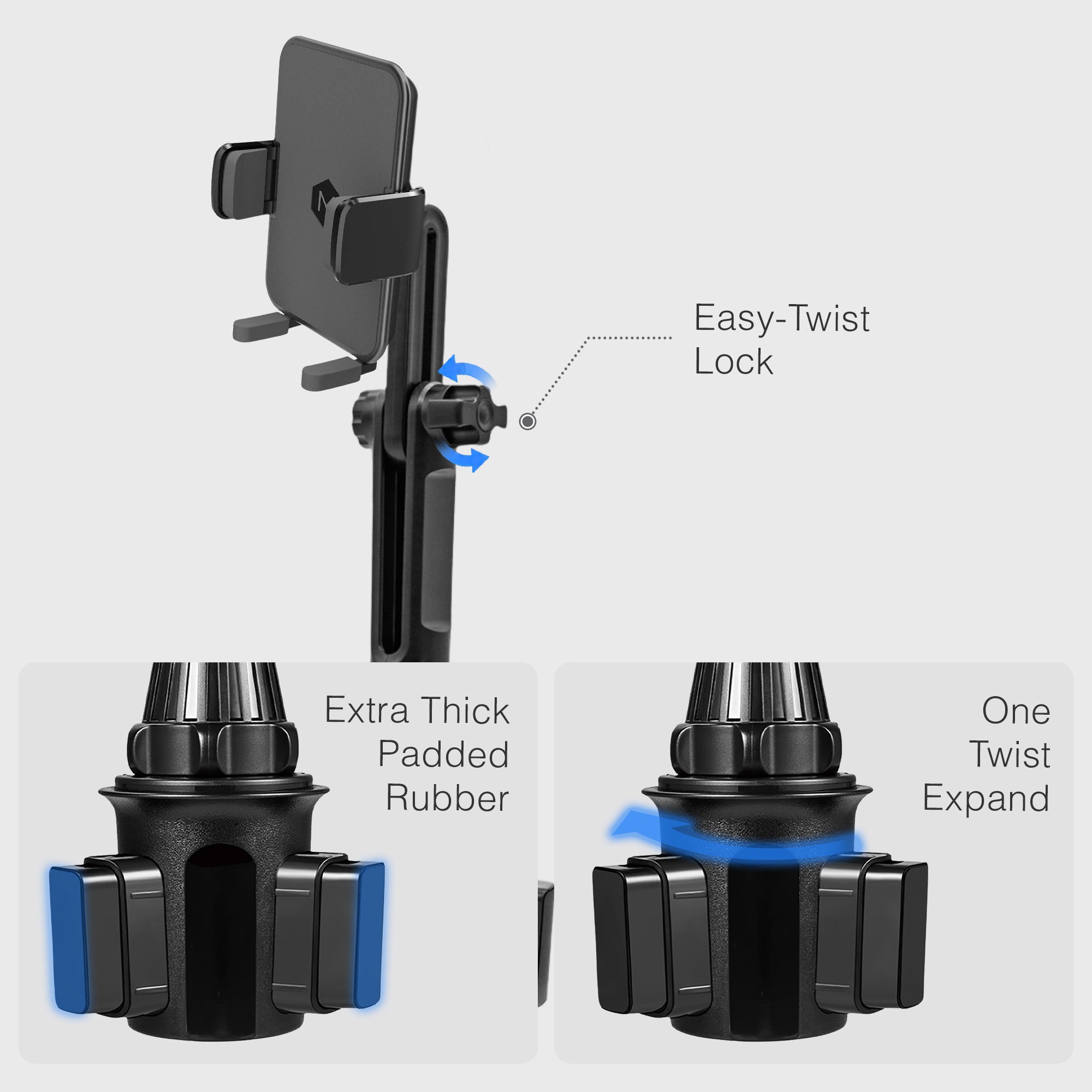 Mighty Mount Simpl Cradle Cup Holder Phone Mount