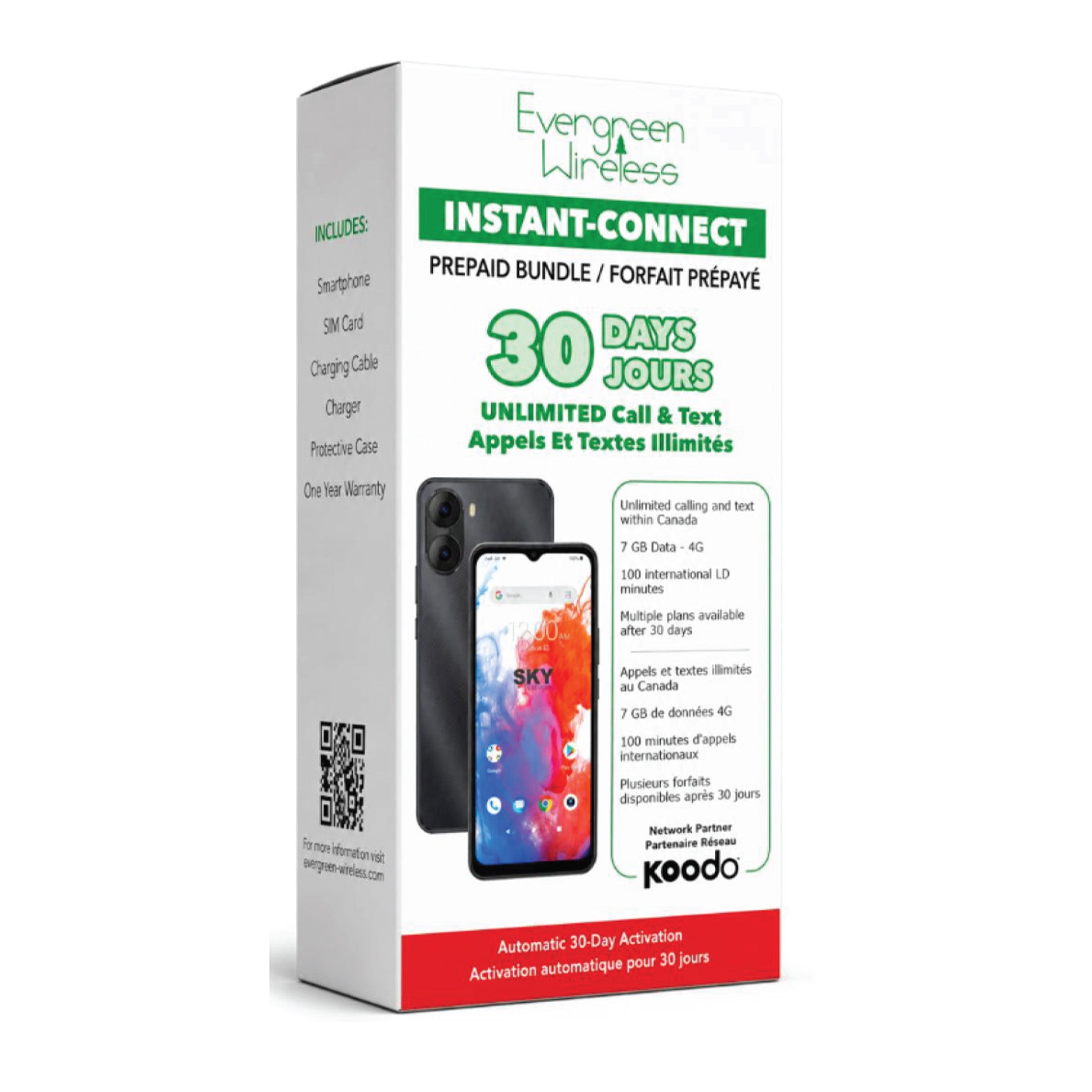 Koodo 64gb Prepaid Phone Bundle with 30 days unlimited Calling