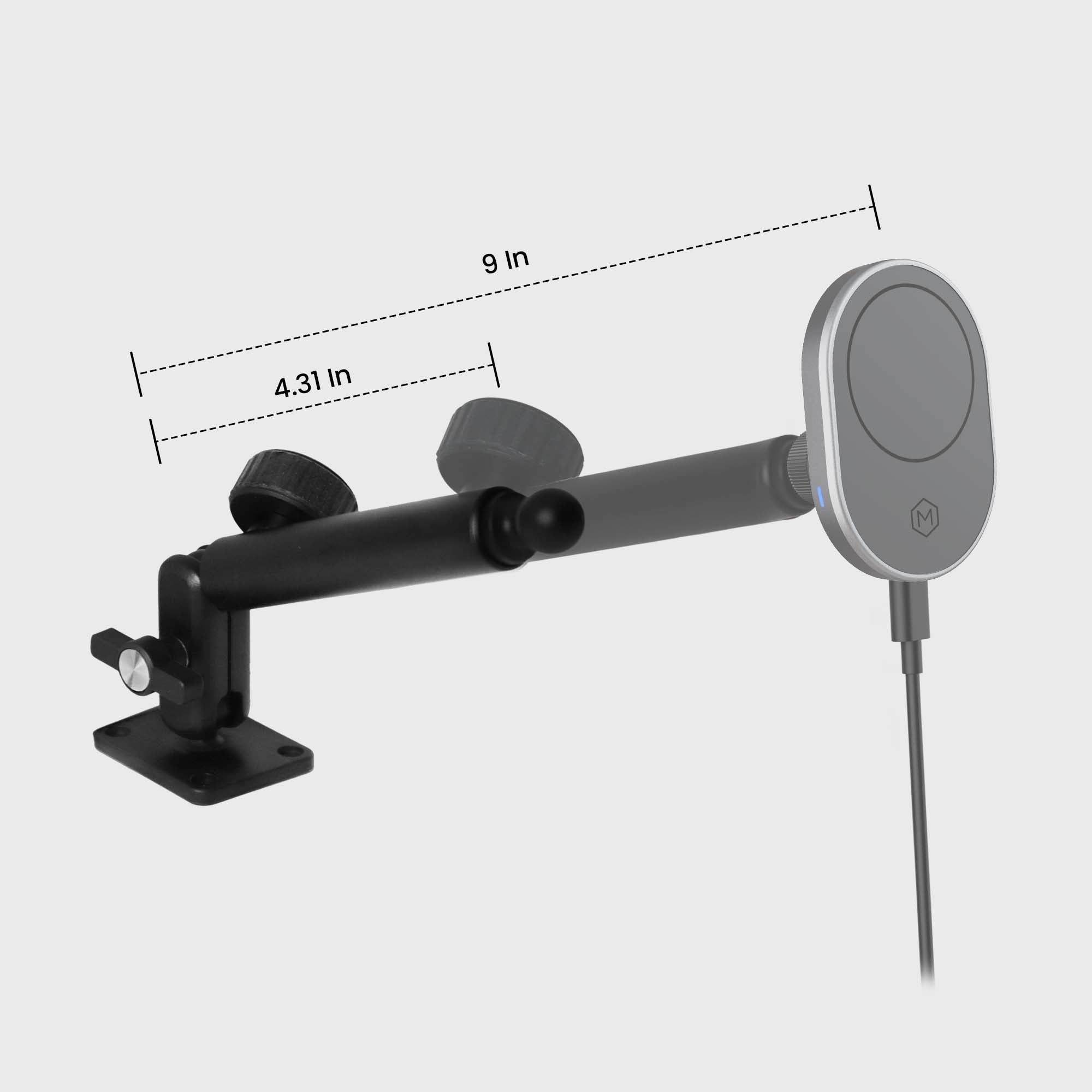 Mighty Mount Heavy Duty Rugged MagSafe Wireless Charger Phone Mount