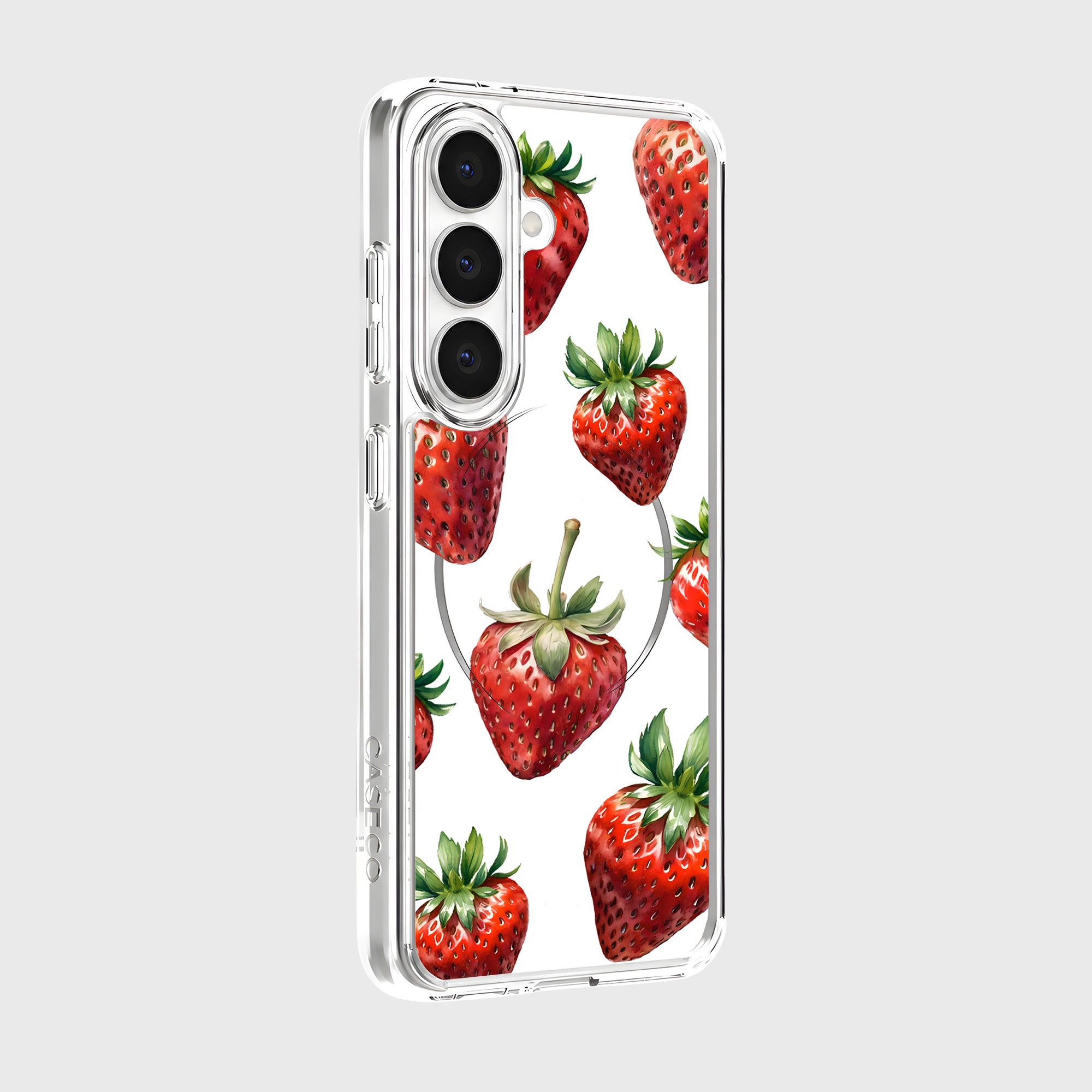Strawberries Samsung S26 Phone Case
