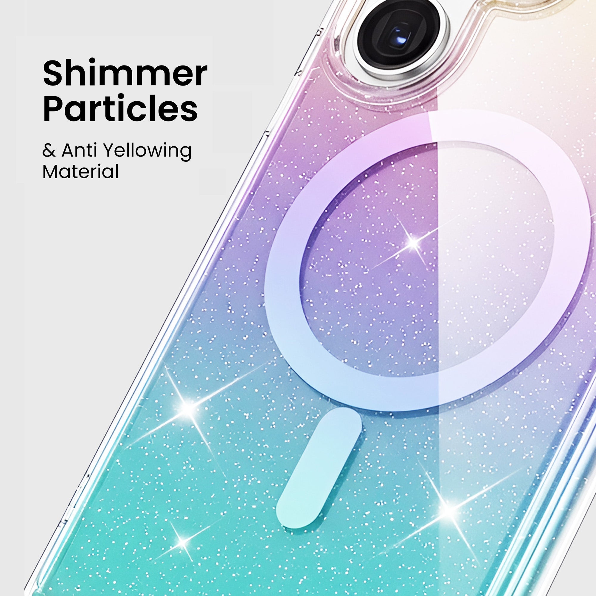 Caseco Protective Clear Iridescent Phone Case iPhone - Samsung Galaxy S26