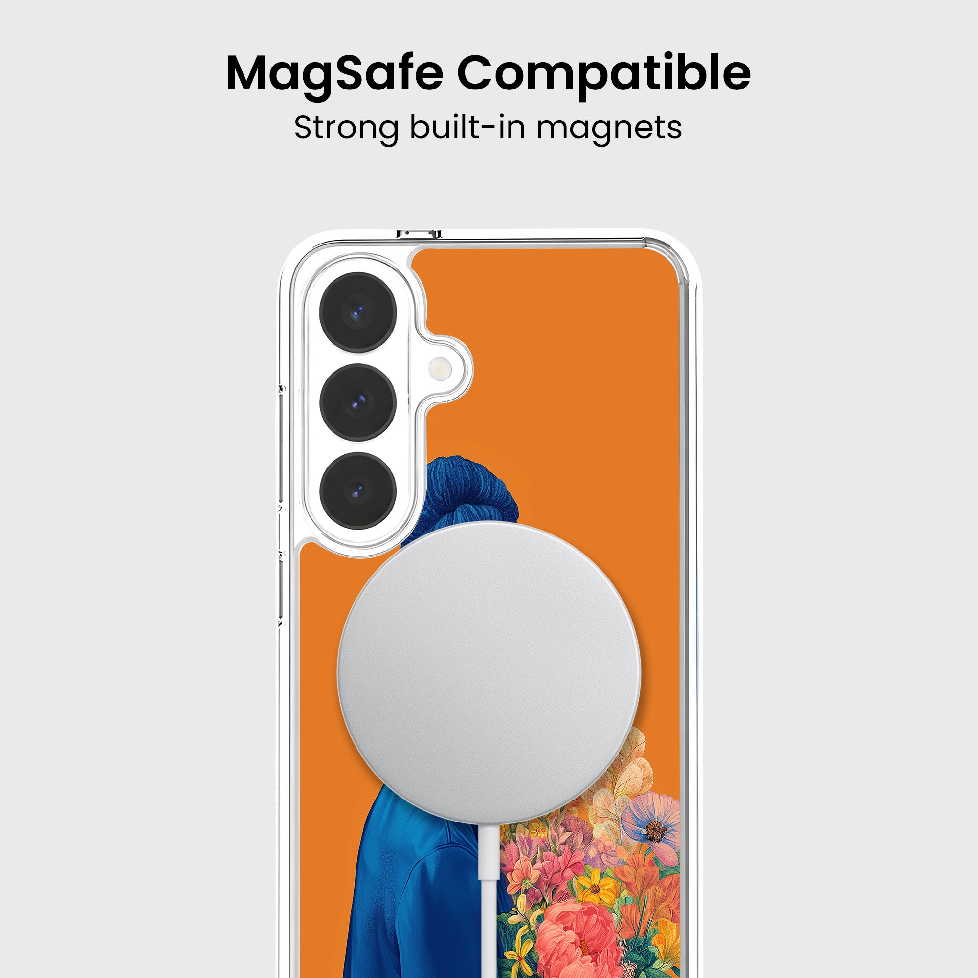Woman in Blue Samsung S26 Phone Case