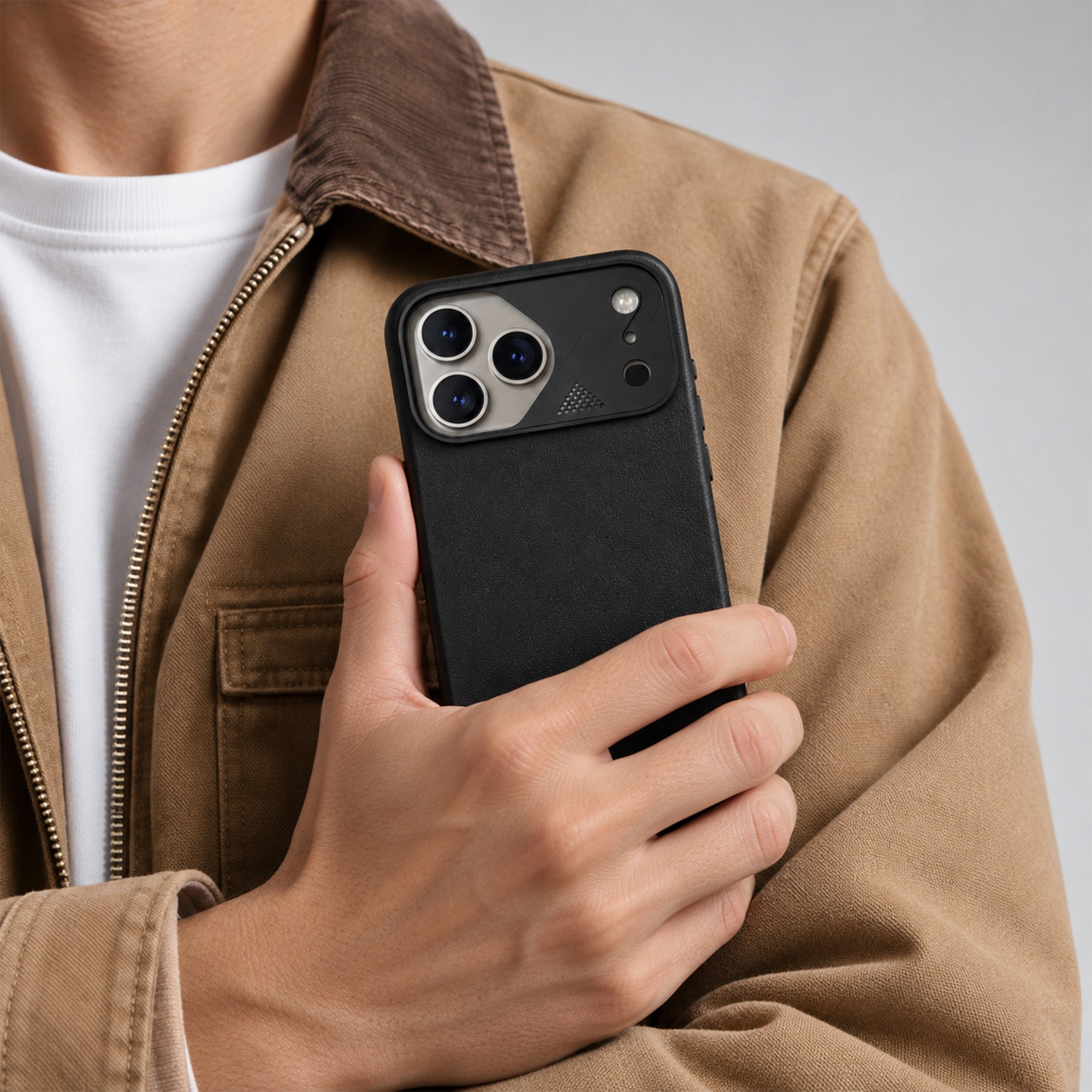 Fremont Vegan Leather Grip Case for iPhone 18 Pro