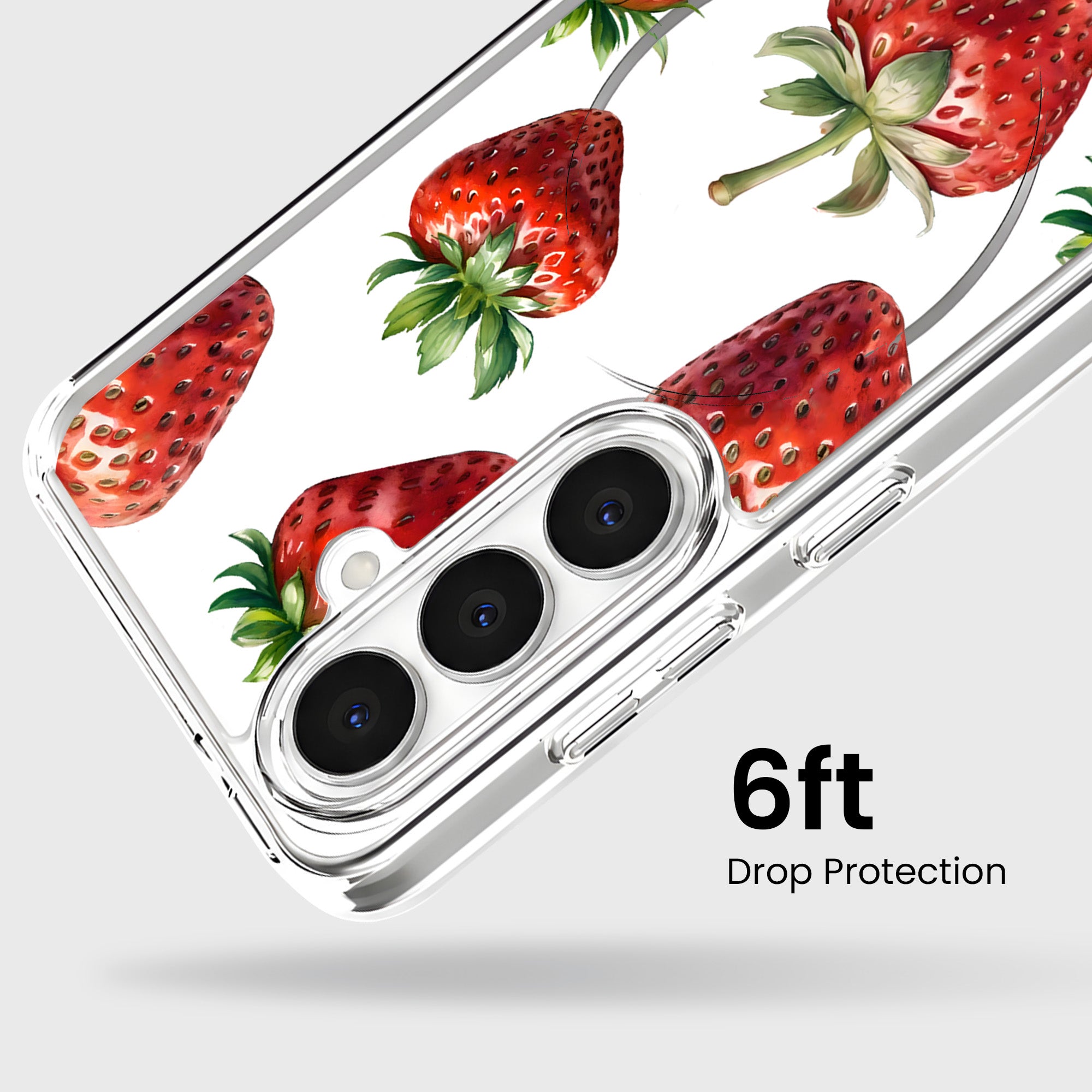 Strawberries Samsung S26 Phone Case