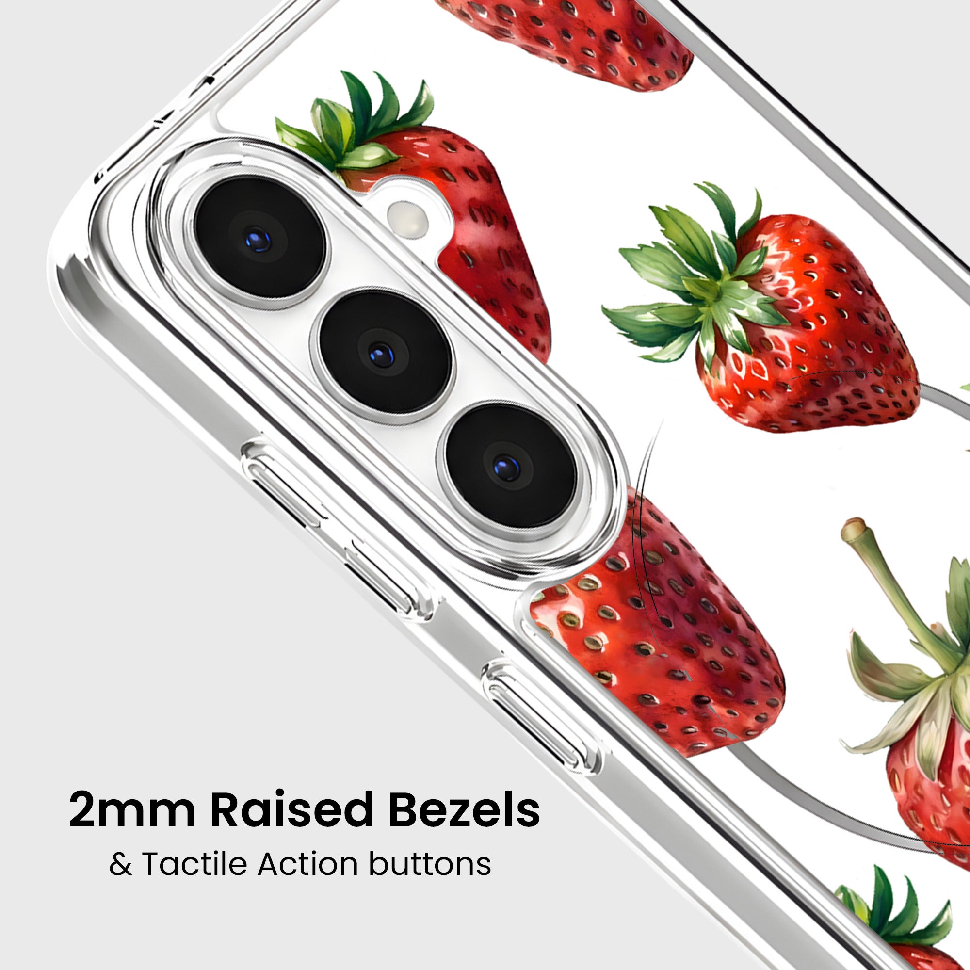 Strawberries Samsung S26 Phone Case