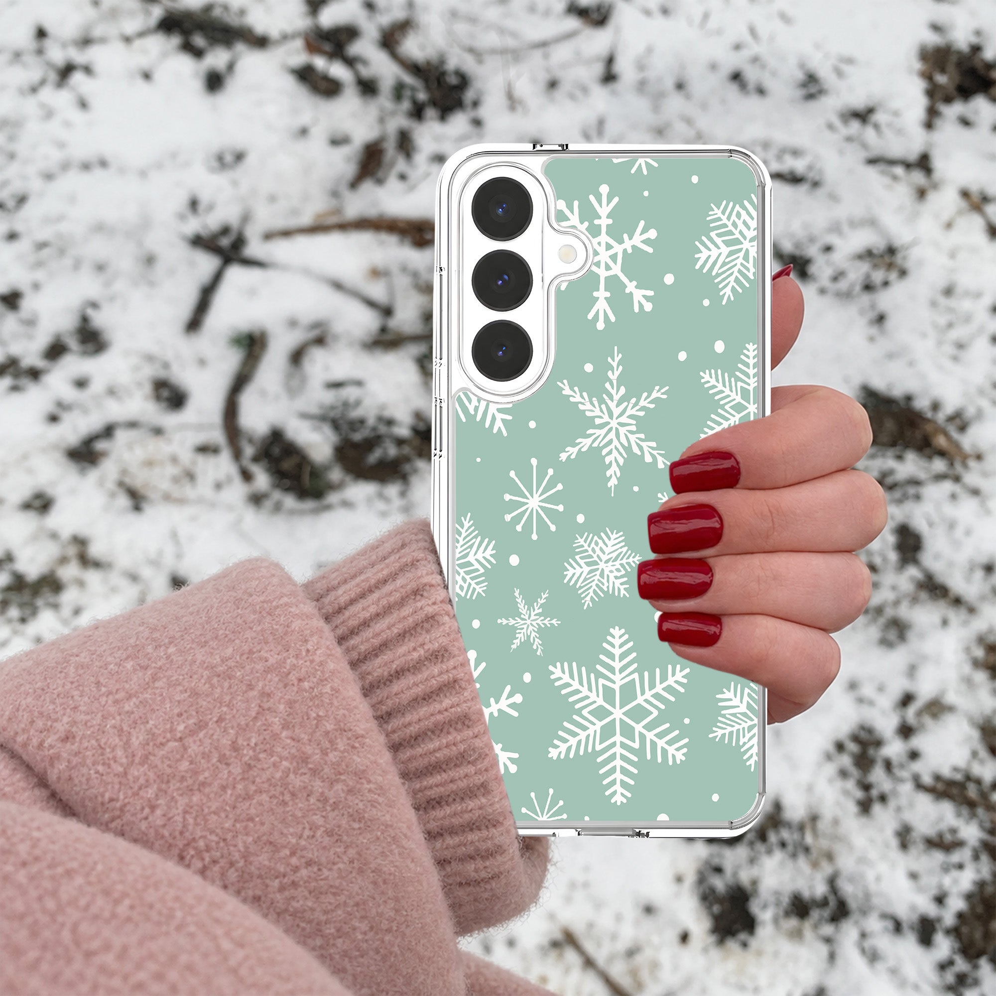 Snowflakes 2 Samsung S26 Phone Case