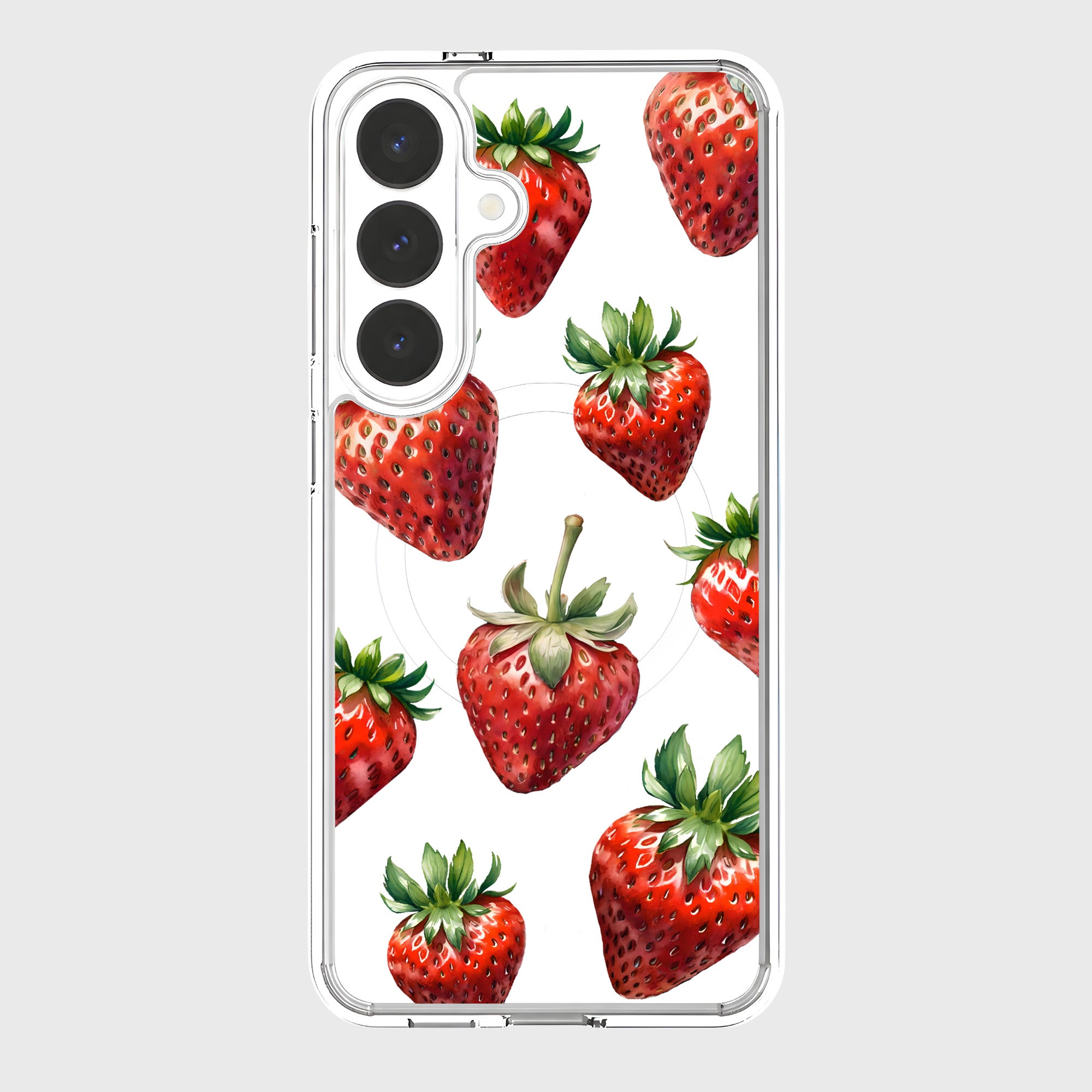 Strawberries Samsung S26 Phone Case