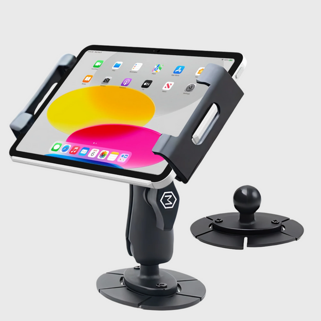 Mighty Mount iPad Tablet Holder with Industrial VHB Adhesive Car Mount for Trucks and Fleets