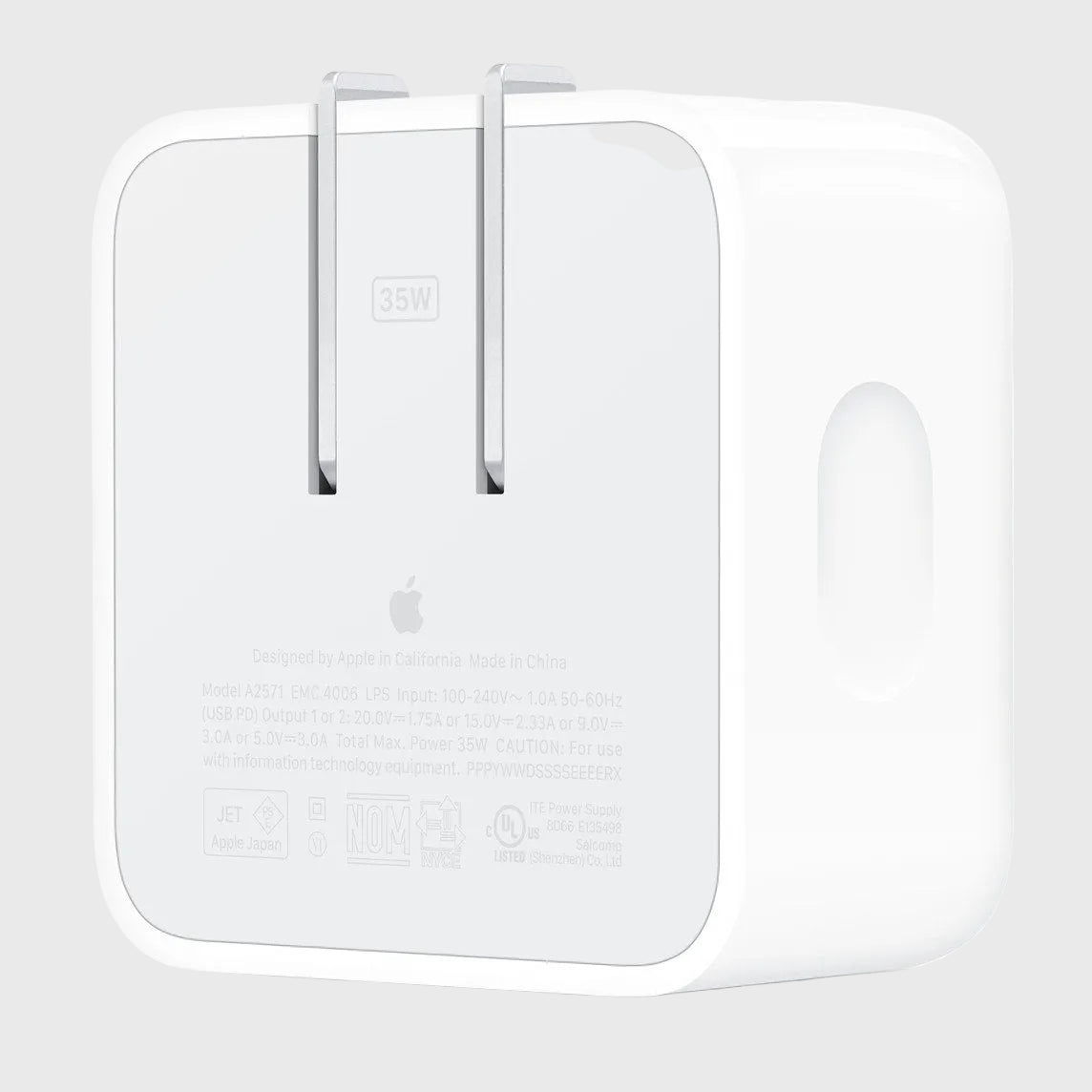 35W Dual USB-C Port Compact Power Adapter (Bulk)