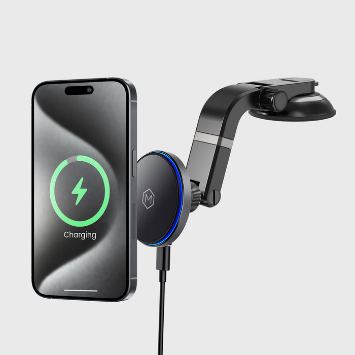 Mag Switch Qi2 Wireless Charger & Multi-Angle Suction Cup Mount