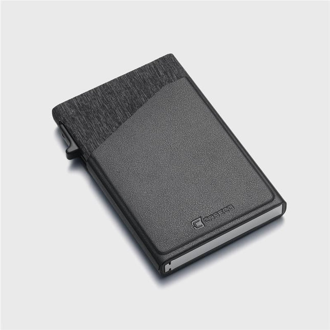 MagSafe Leather Wallet Case with 6 Card Slots & Front Cash Pocket