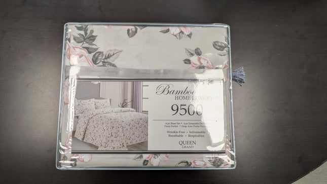 Bamboo Home Luxury 9500 -- 3 pc sheet set --Twin size--Assorted colors / Prints