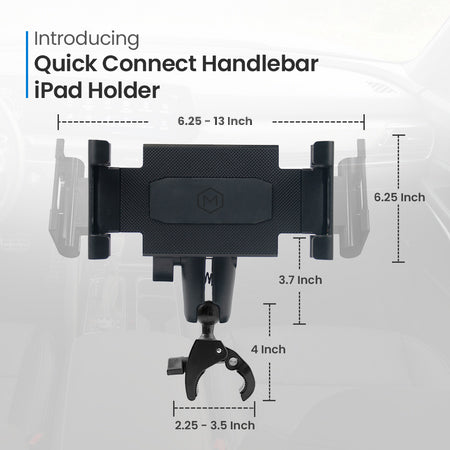 Mighty Mount™ Heavy Duty Quick Connect Handlebar Mount for Phone, Tablet and iPad