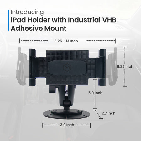 iPad Holder With Metal VHB Mounting Plate