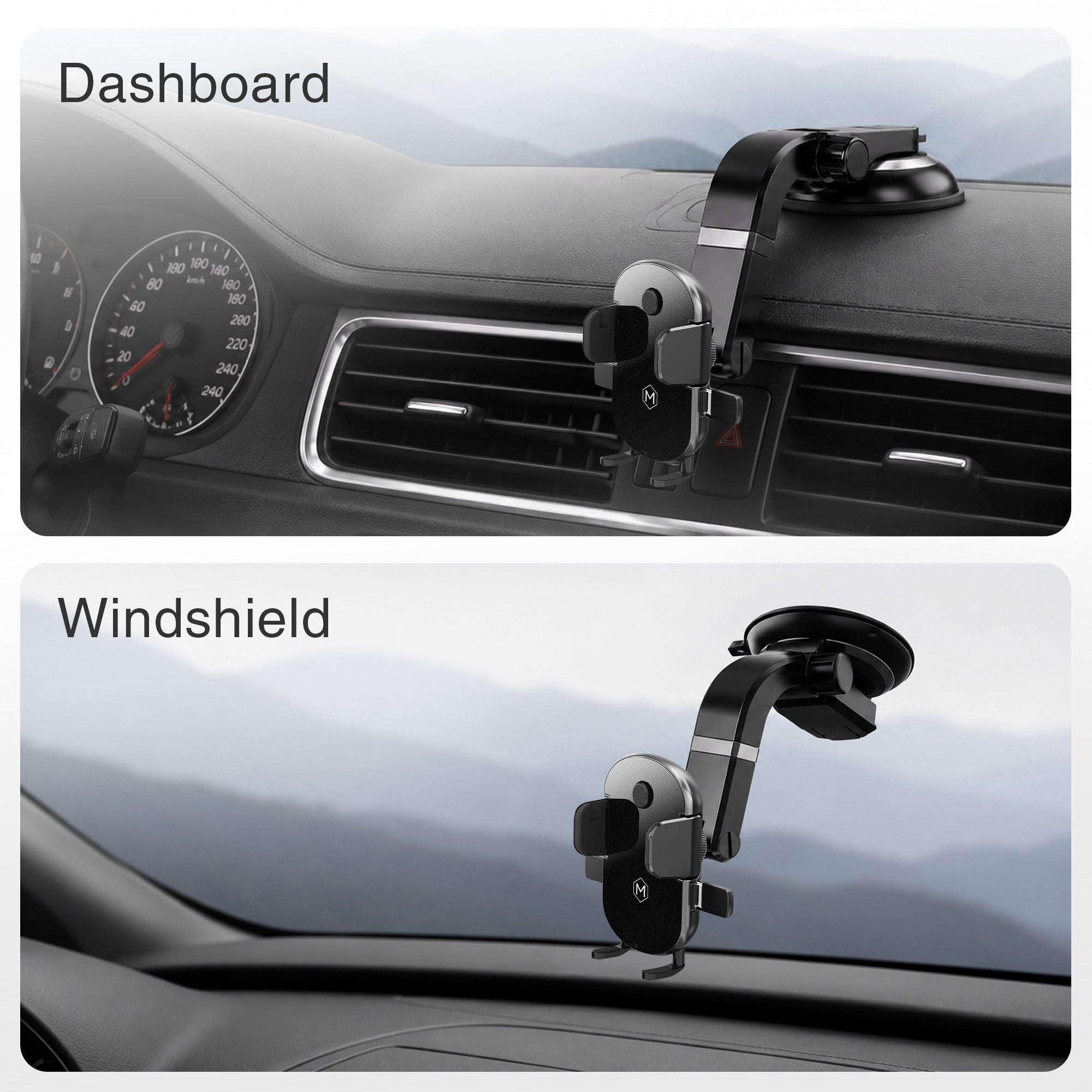 Mighty Mount Grip Cradle Mount with Multi Angle Suction Cup