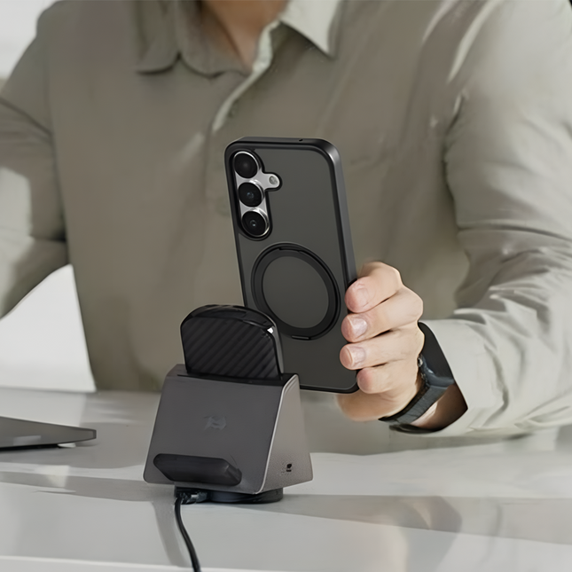 Samsung Galaxy S25 Hybrid Case With Built-in MagSafe Ring Holder