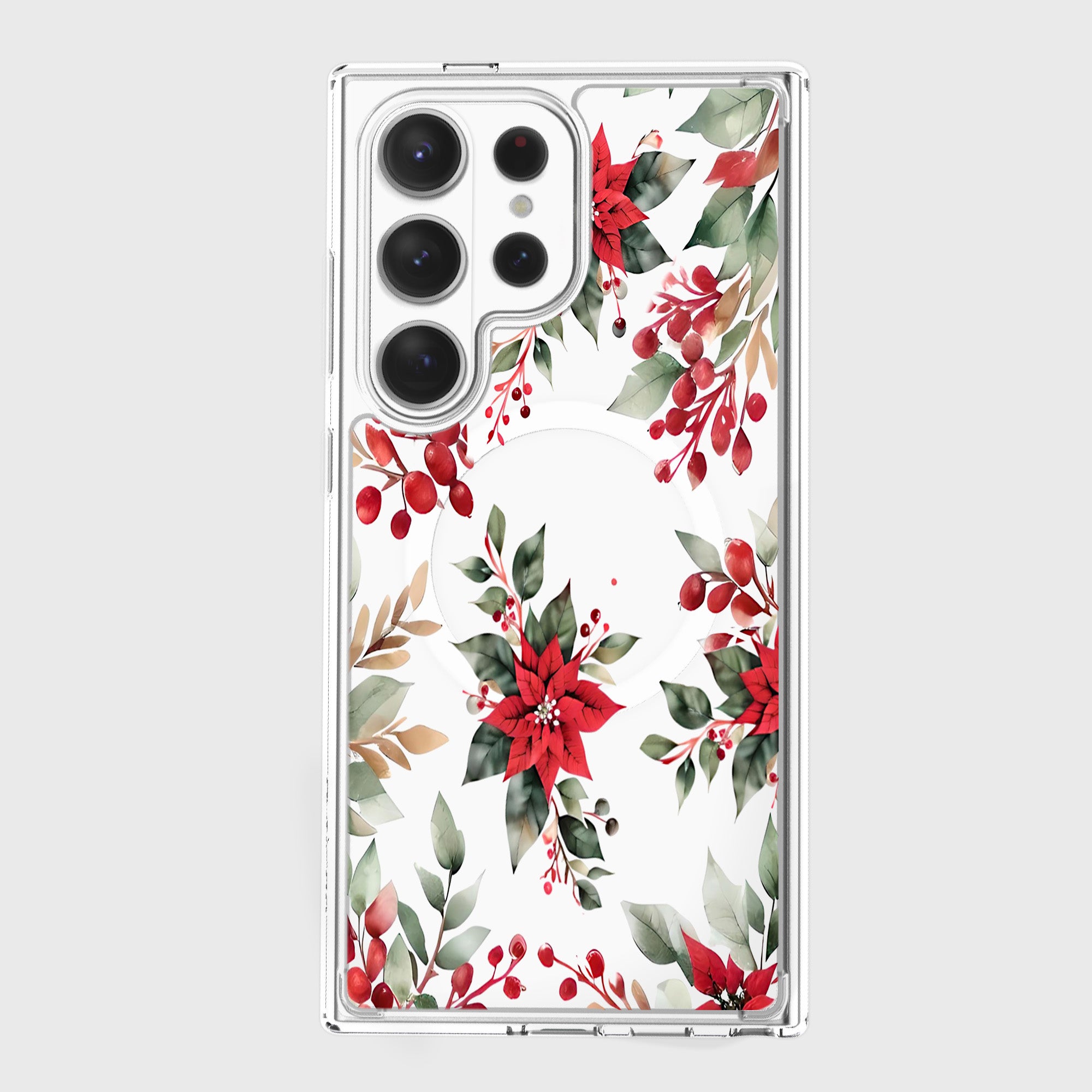 Poinsettias Samsung S26 Ultra Phone Case