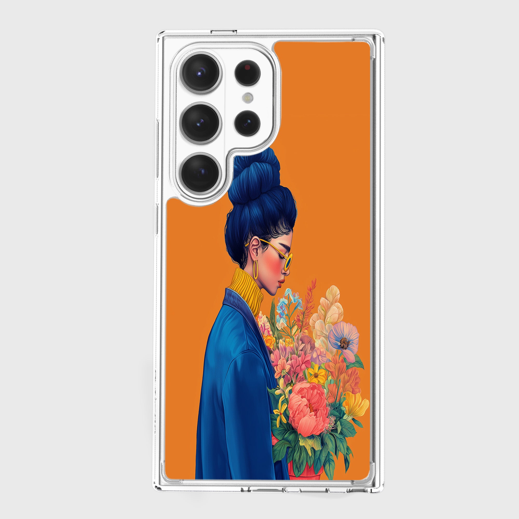 Woman in Blue Samsung S26 Ultra Phone Case