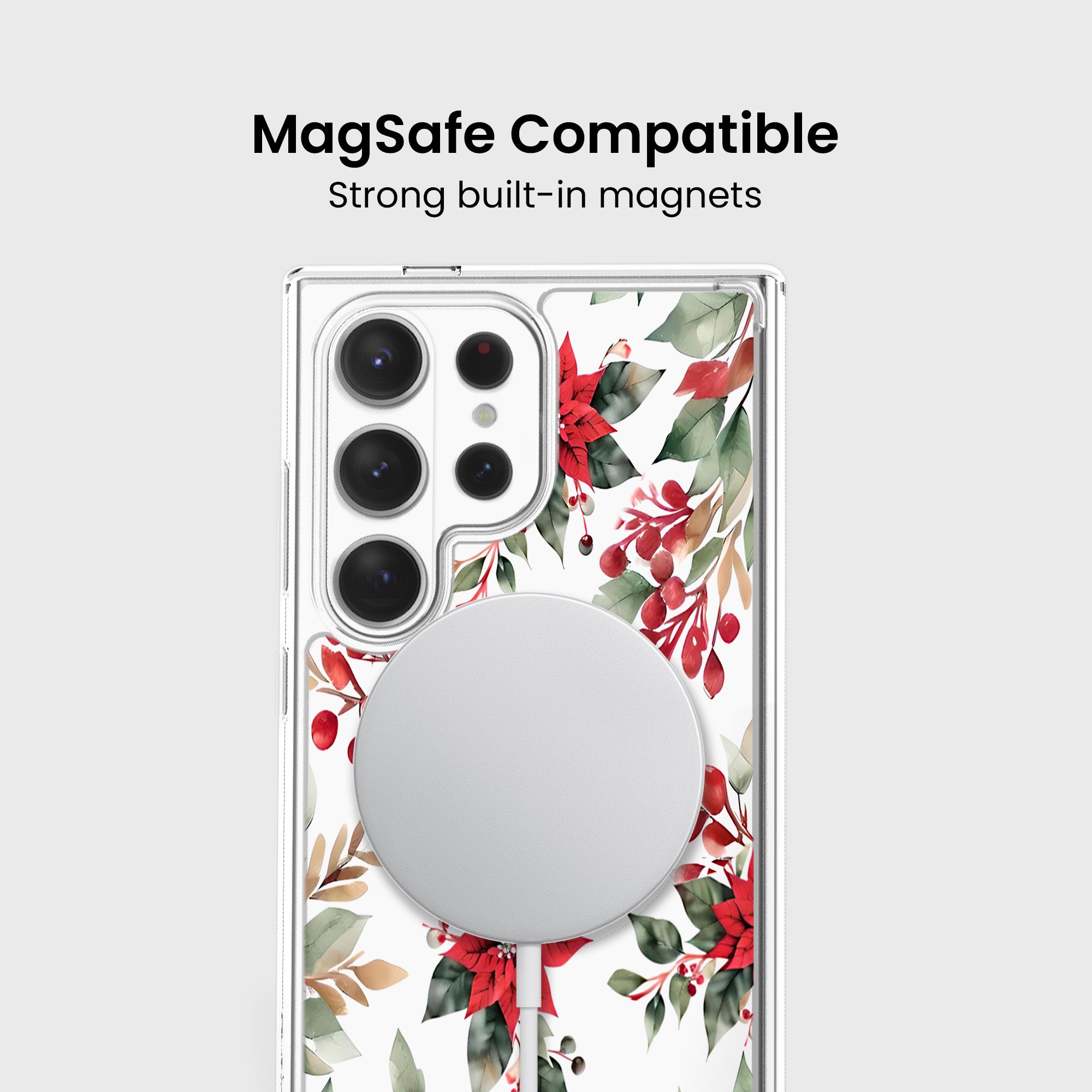 Poinsettias Samsung S26 Ultra Phone Case
