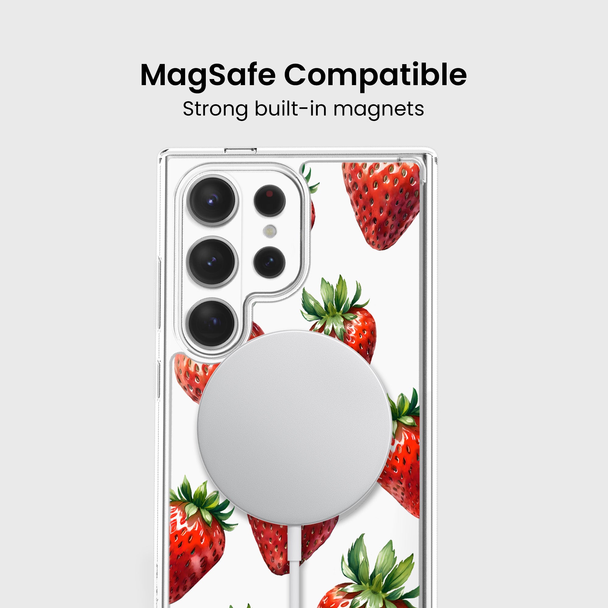 Strawberries Samsung S26 Ultra Phone Case