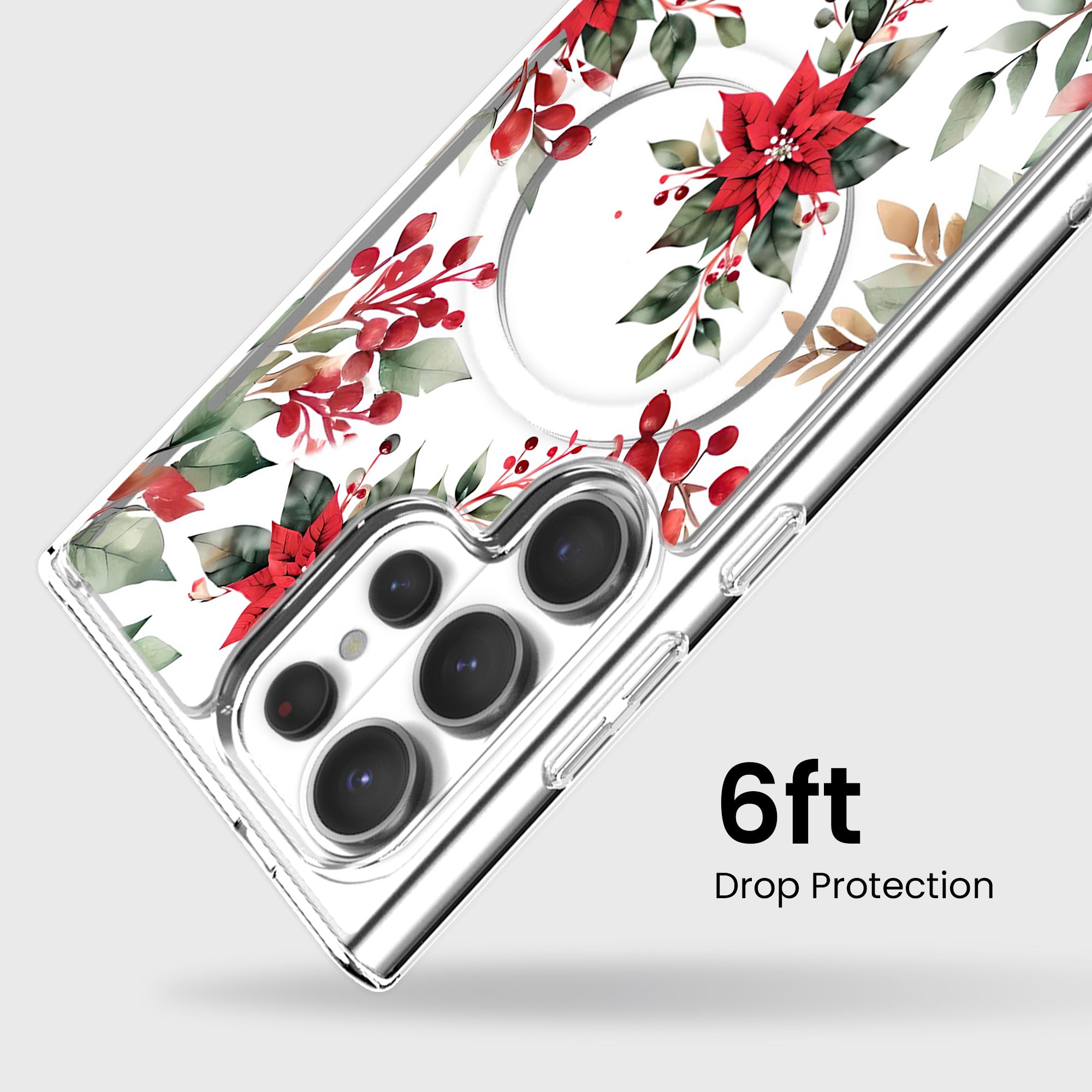 Poinsettias Samsung S26 Ultra Phone Case