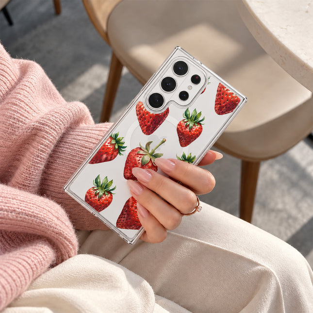 Strawberries Samsung S26 Ultra Phone Case