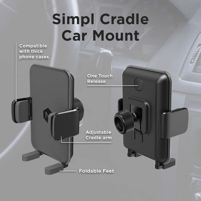 Simpl Cradle Cup Holder Phone Mount for iPhone and Android
