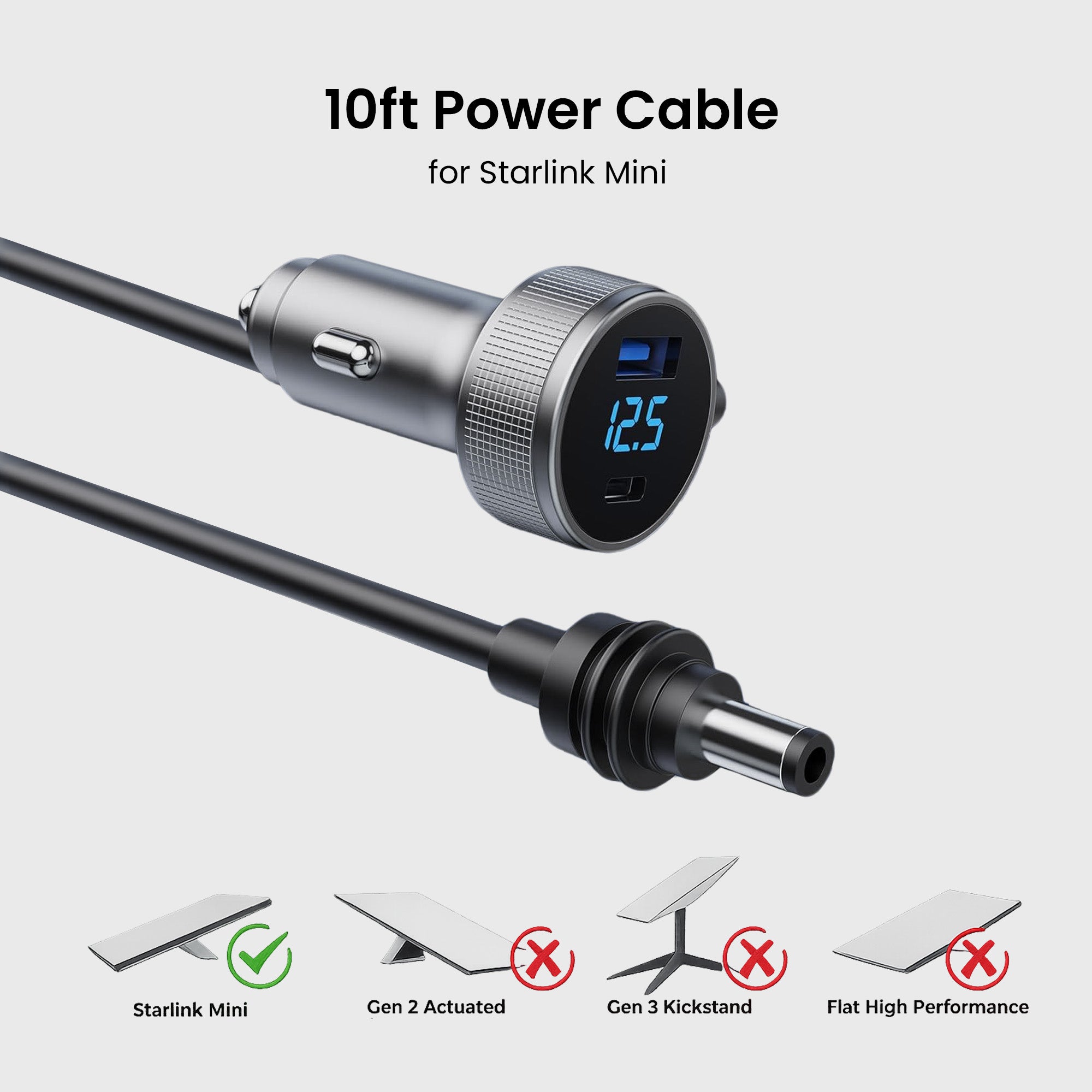 Starlink Mini Car Charger - 2 Ports