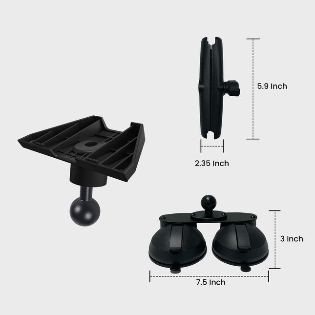 Dual Suction Cup Mount for Starlink Mini