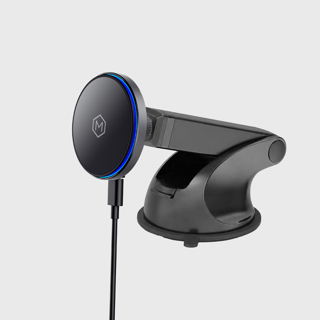 Mighty Mount MagSwitch Qi2 Wireless Charger Telescopic Suction Cup Mount