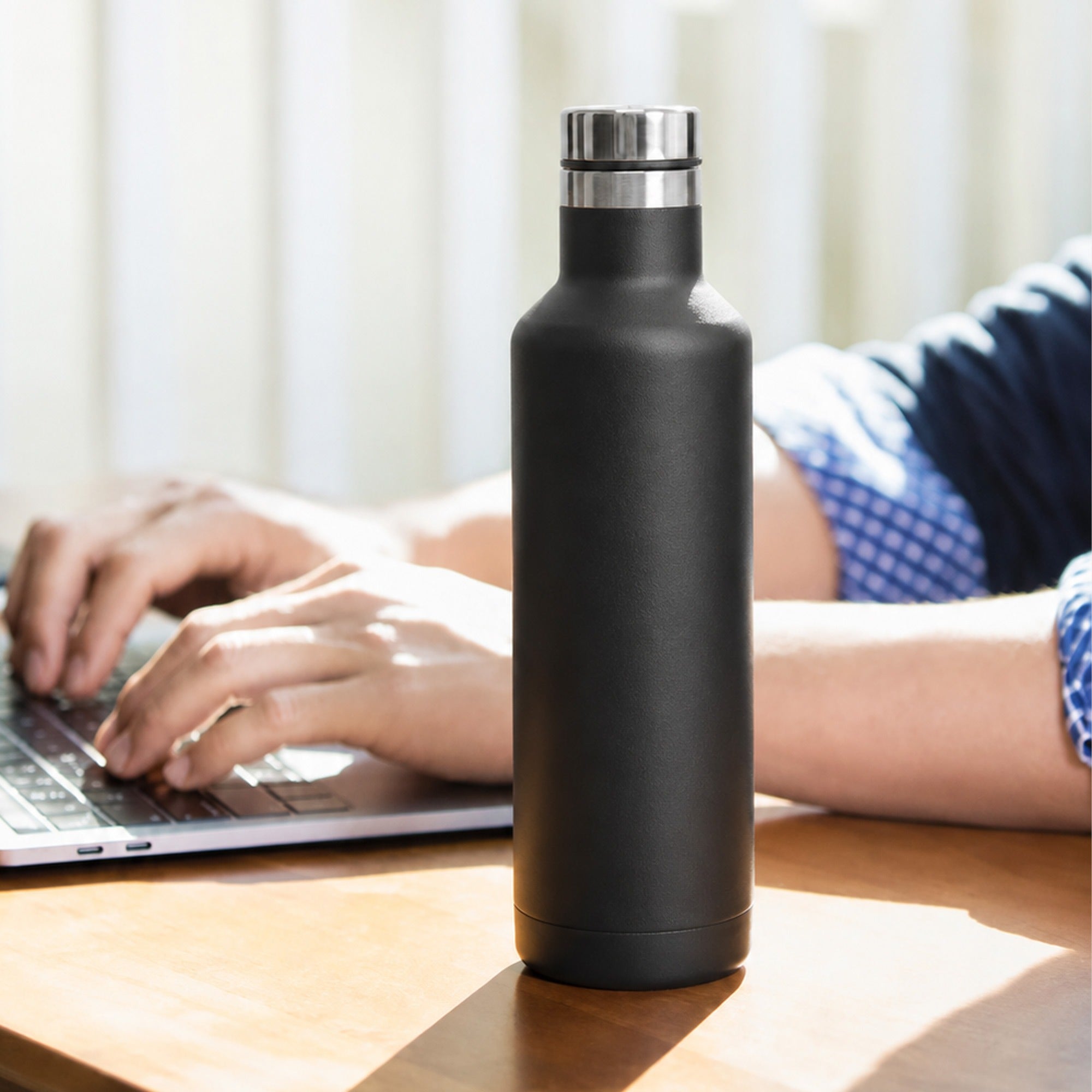 Black Thermos Bottle