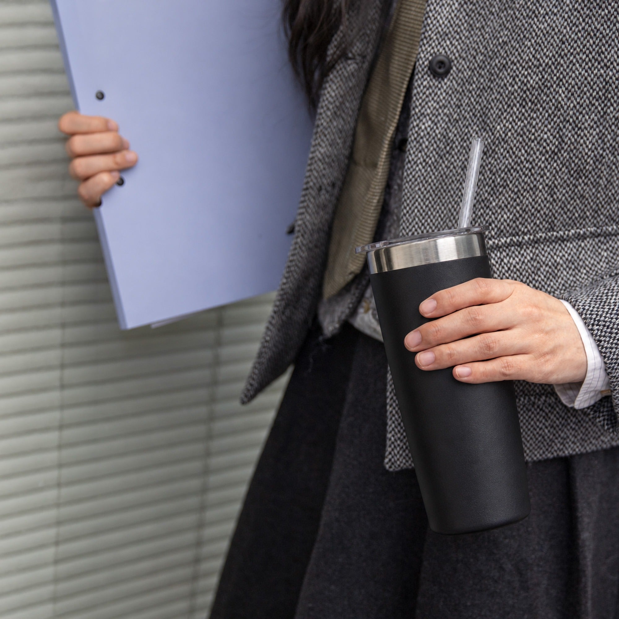 Tumbler Bottle With Straw