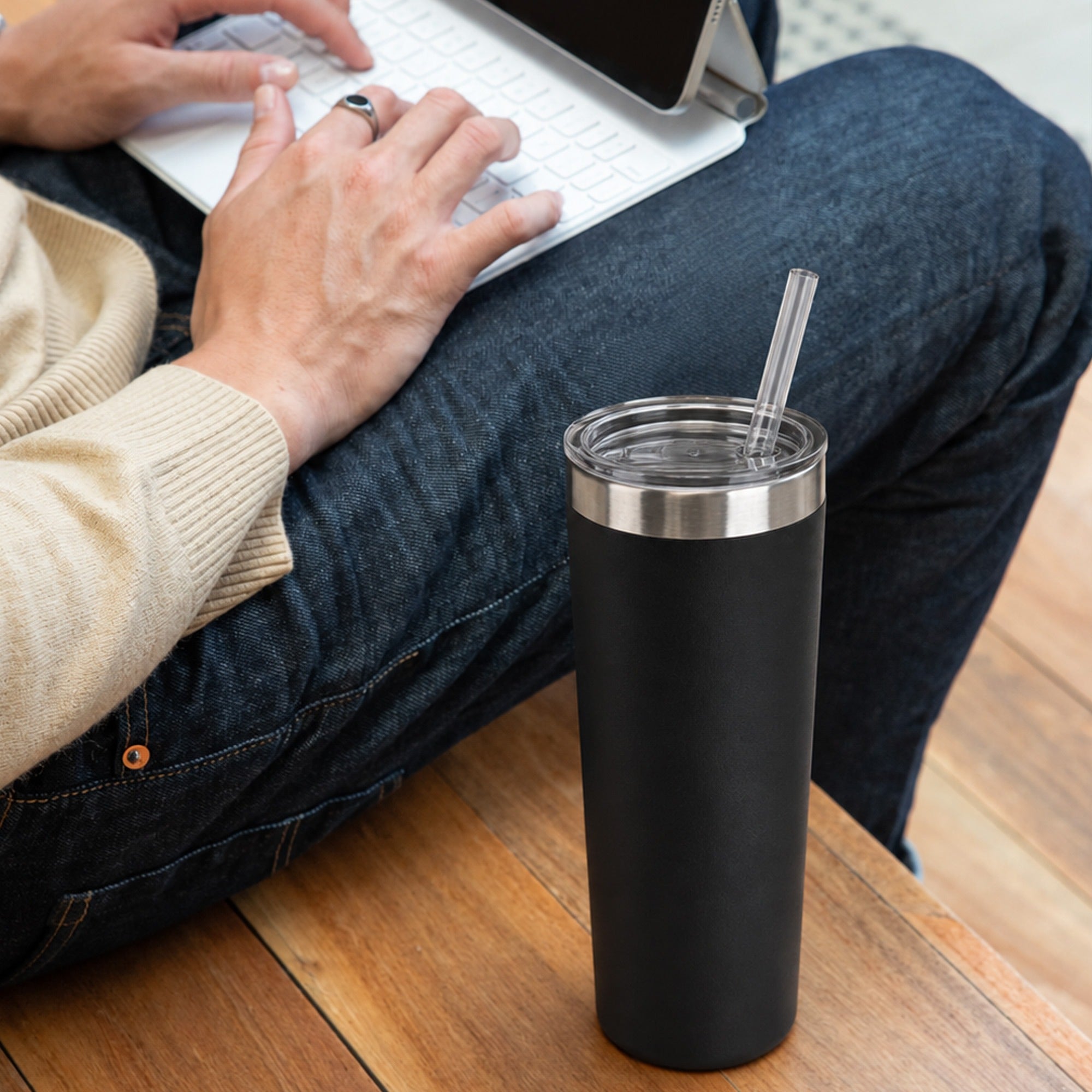 Tumbler Bottle With Straw