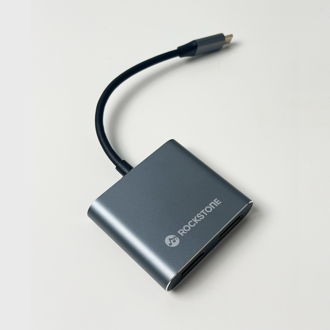 Rockstone Type C to Dual Display Port Converter