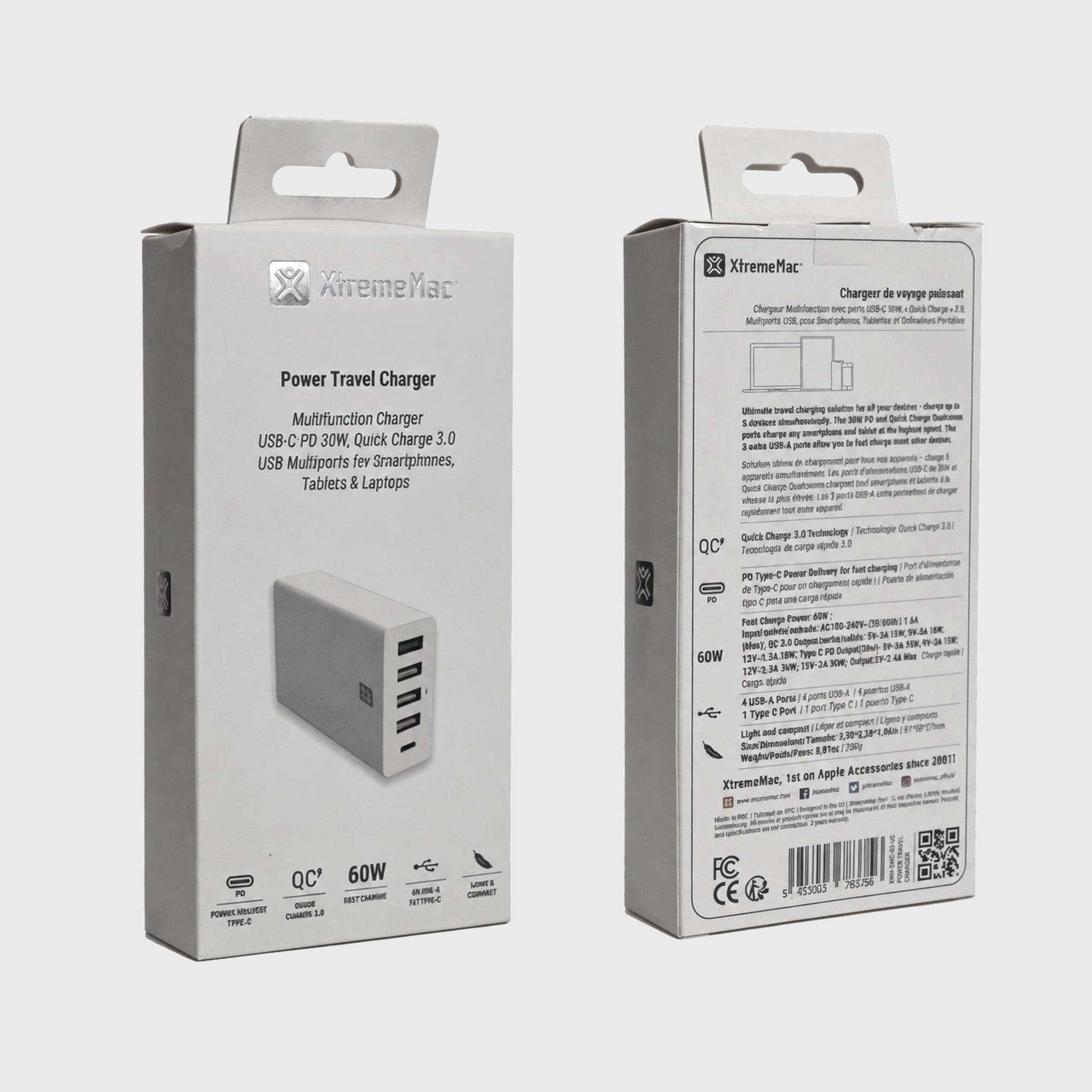 XtremeMac 60 Watt 5 Port Power Travel Charger