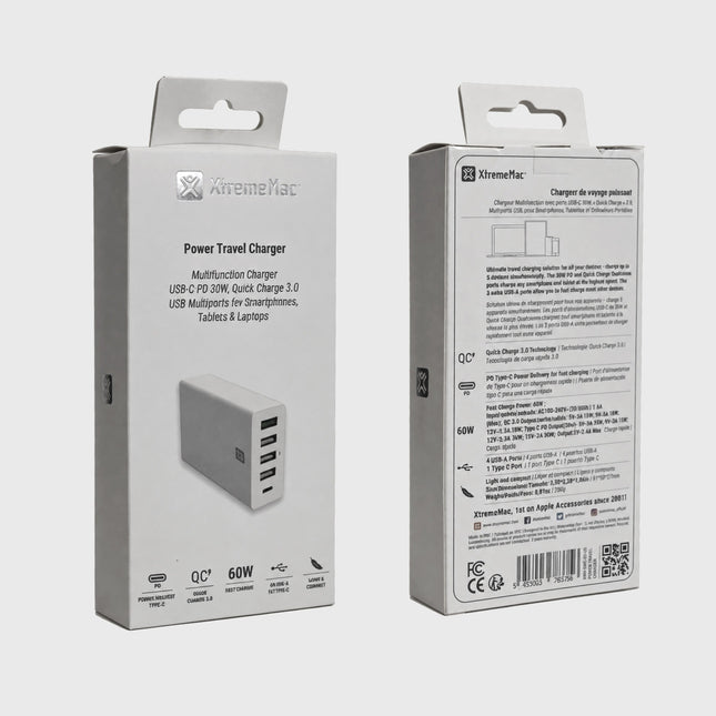 XtremeMac 60 Watt 5 Port Power Travel Charger