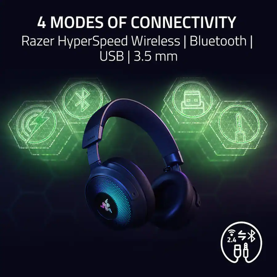 Razer Kraken V4 Pro Wireless Gaming Headset (Razer Renewed)