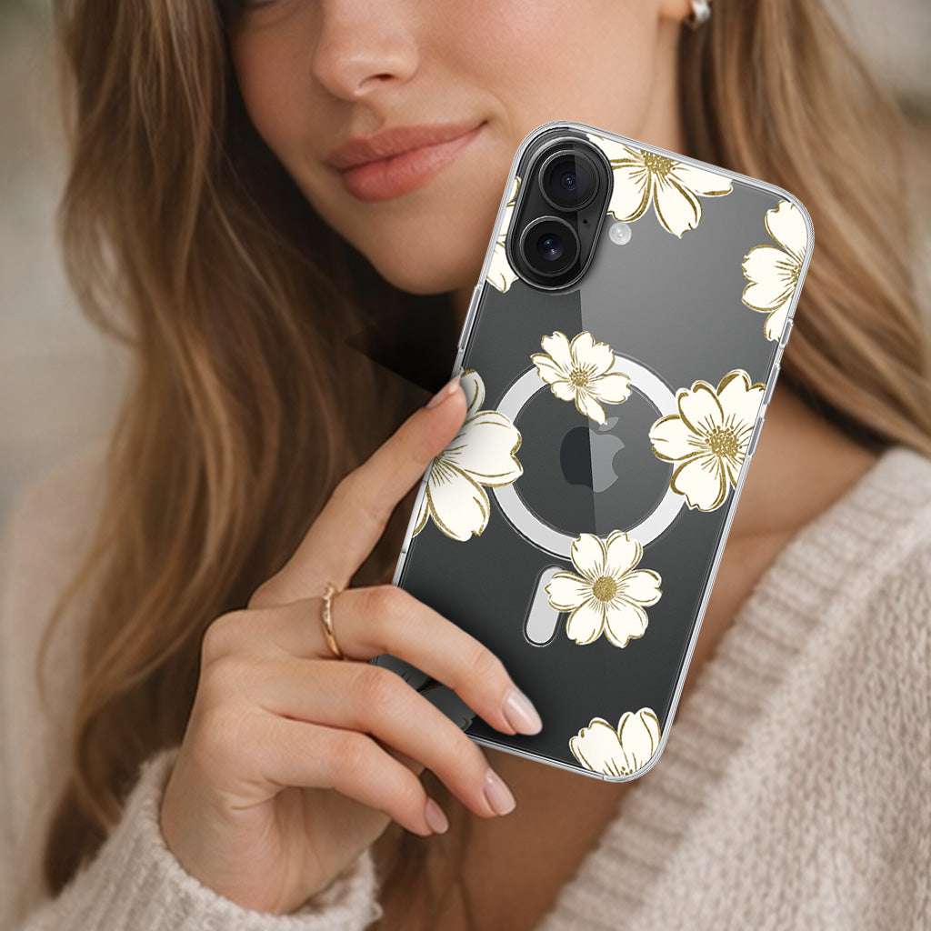 Gold Floral - iPhone 16
