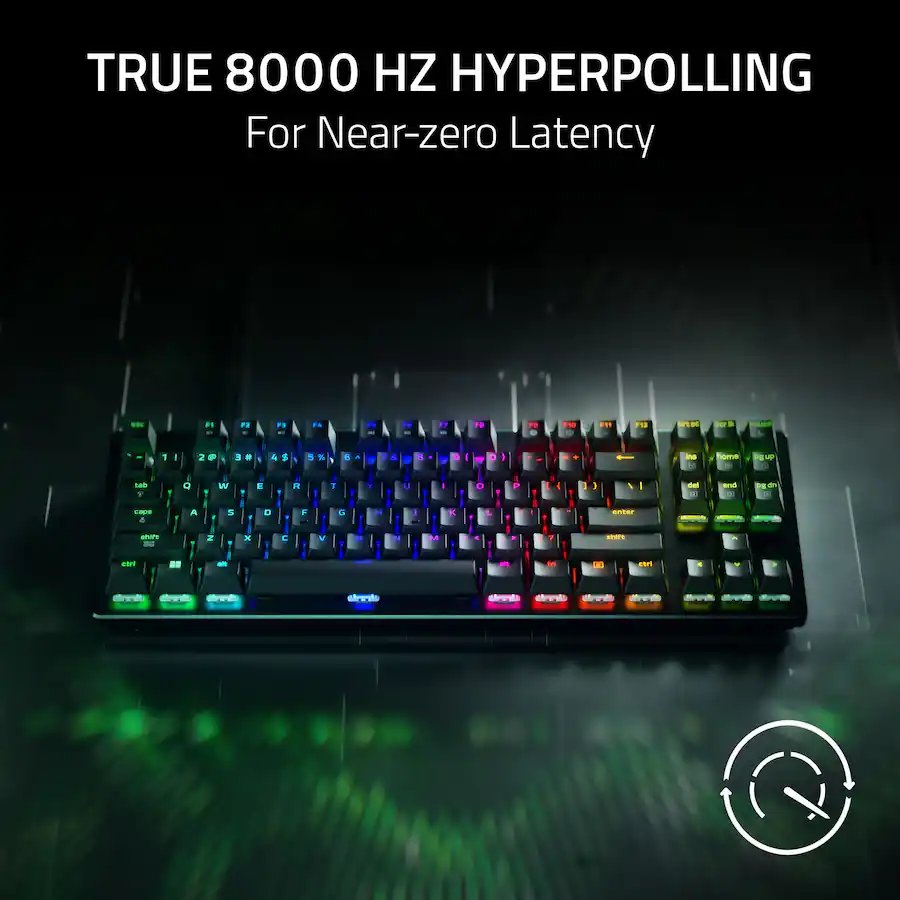 Razer Huntsman V3 8KHz Wired Hall Effect Magnetic TKL Keyboard (Brand New)