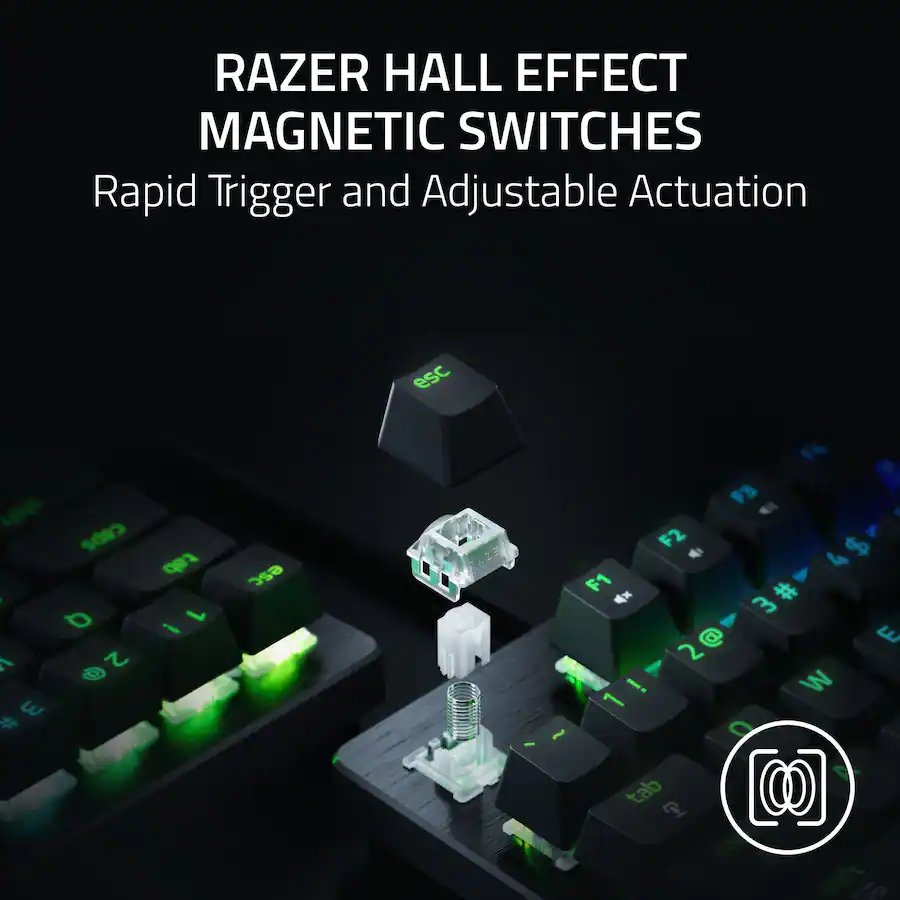 Razer Huntsman V3 8KHz Mini 65% Wired Hall Effect Magnetic Keyboard (Brand New)