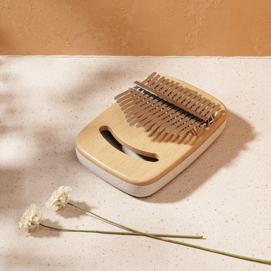 UMBRA Strumba Kalimba - White-Natural