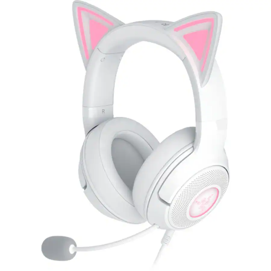 Razer Kraken Kitty V2 Wired Gaming Headset White (Razer Renewed)
