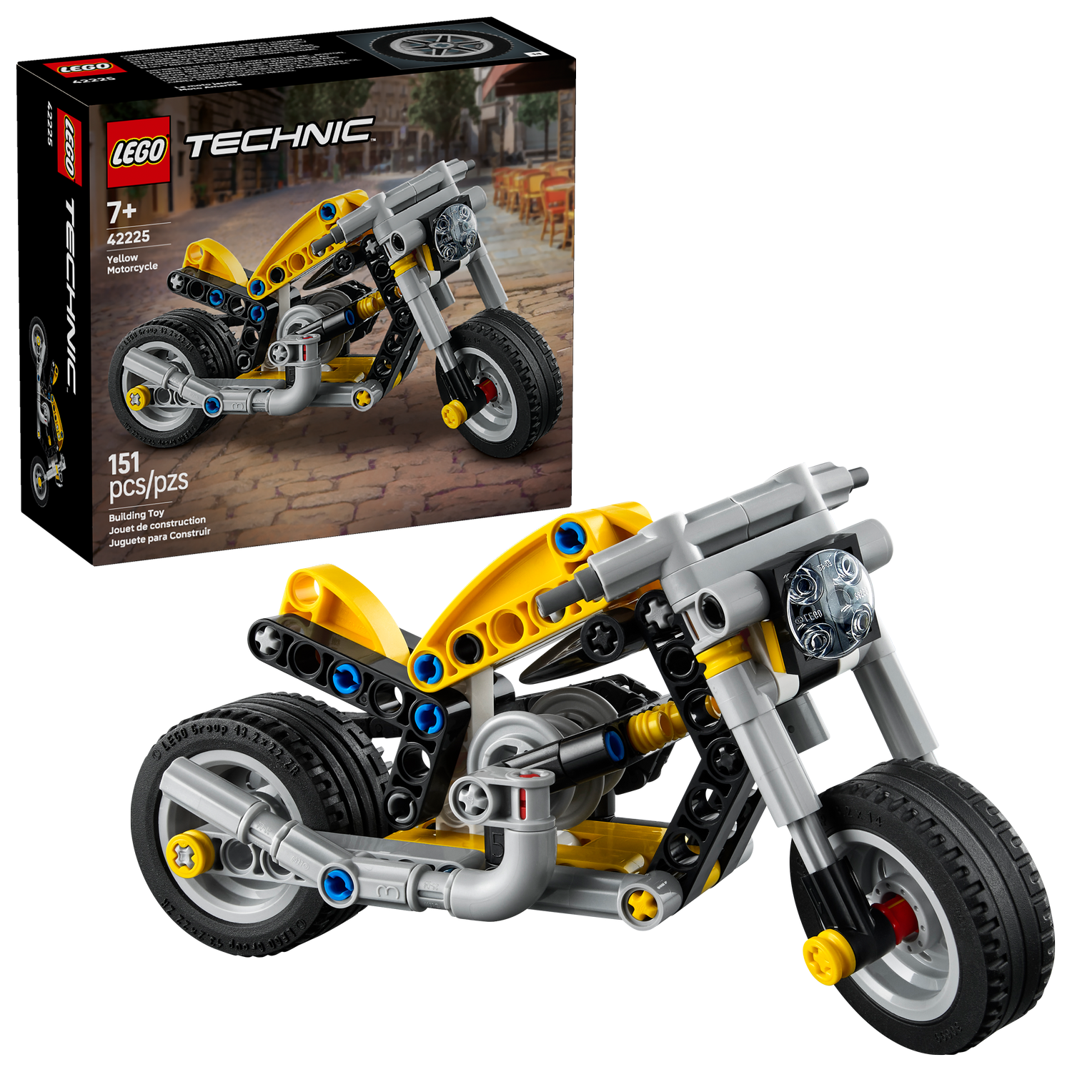 LEGO Technic - Yellow Motorcycle 42225