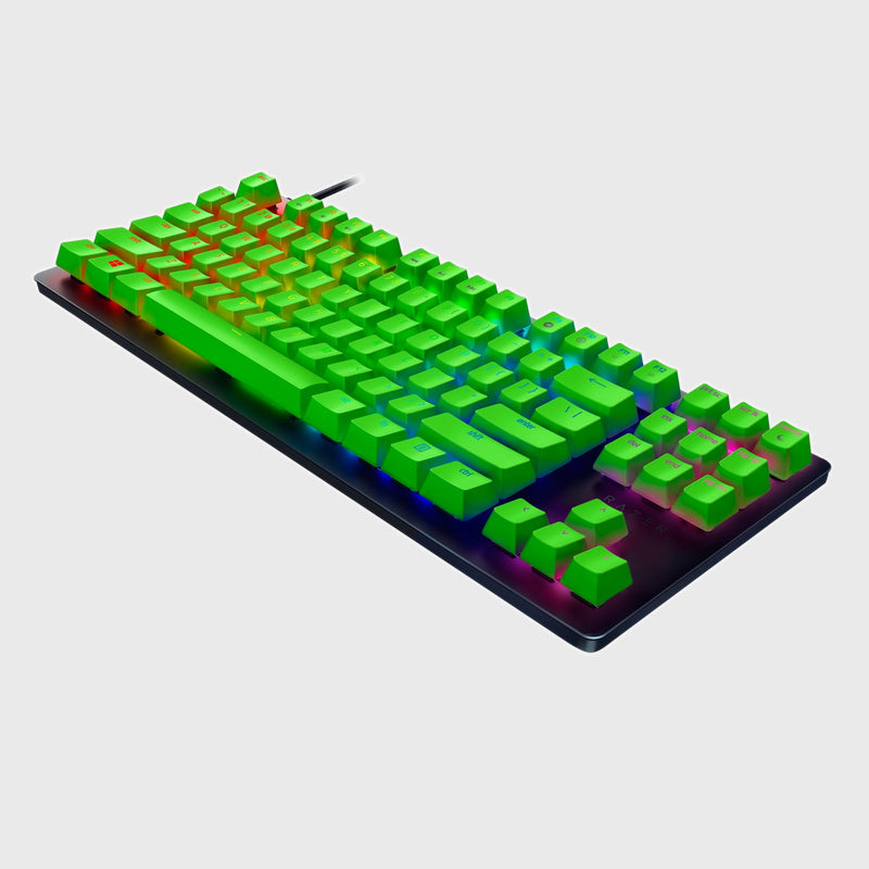 Razer Huntsman TE - Green Keycaps - US Layout (Razer Renewed)