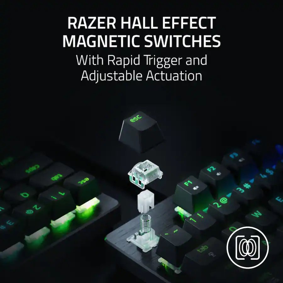 Razer Huntsman V3 8KHz Wired Hall Effect Magnetic TKL Keyboard (Brand New)