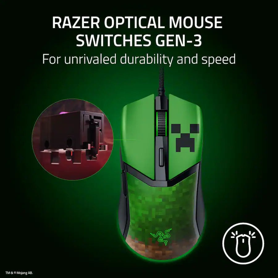 Razer Cobra Mouse - Minecraft Edition (Razer Renewed)