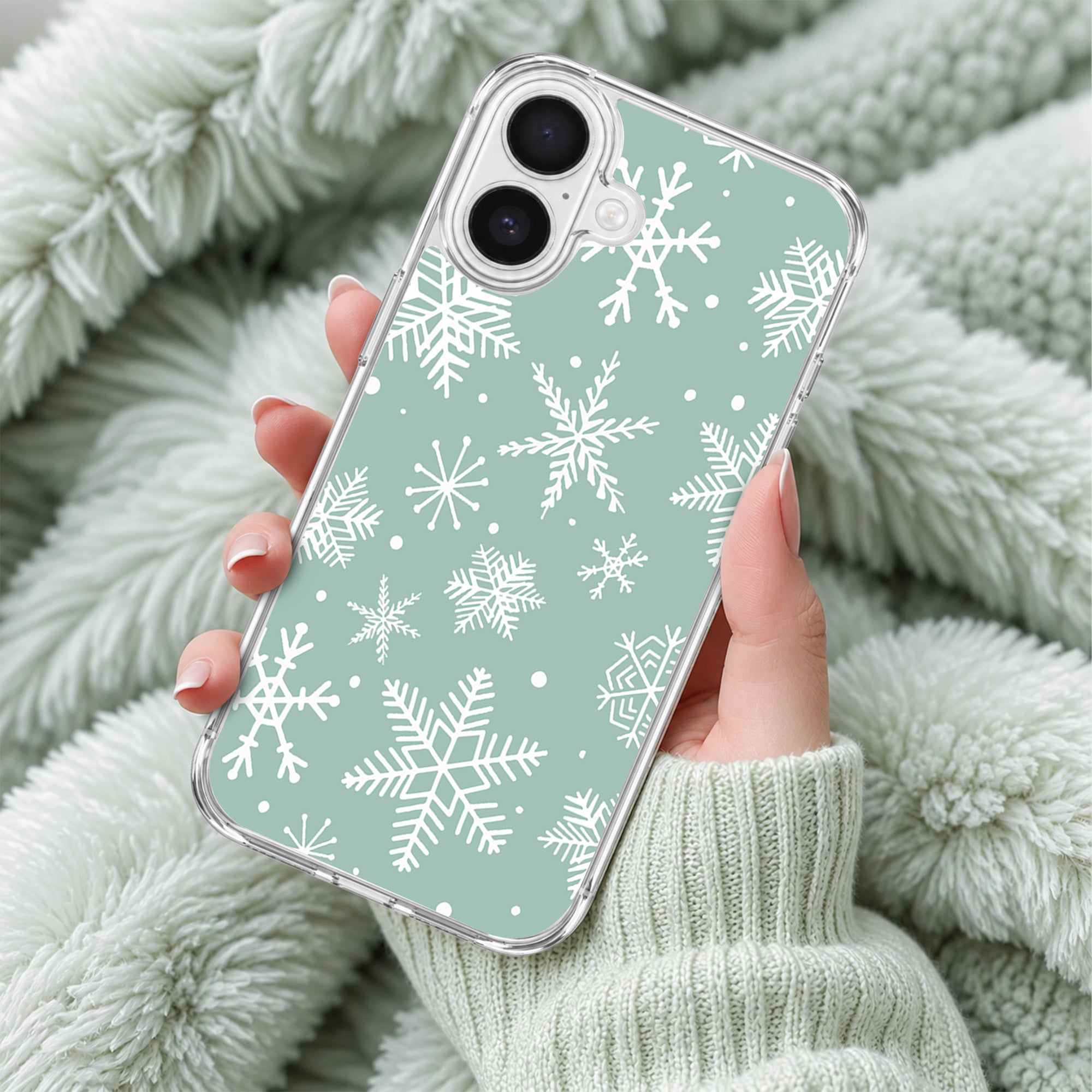 Snowflakes 2 iPhone 17 Case