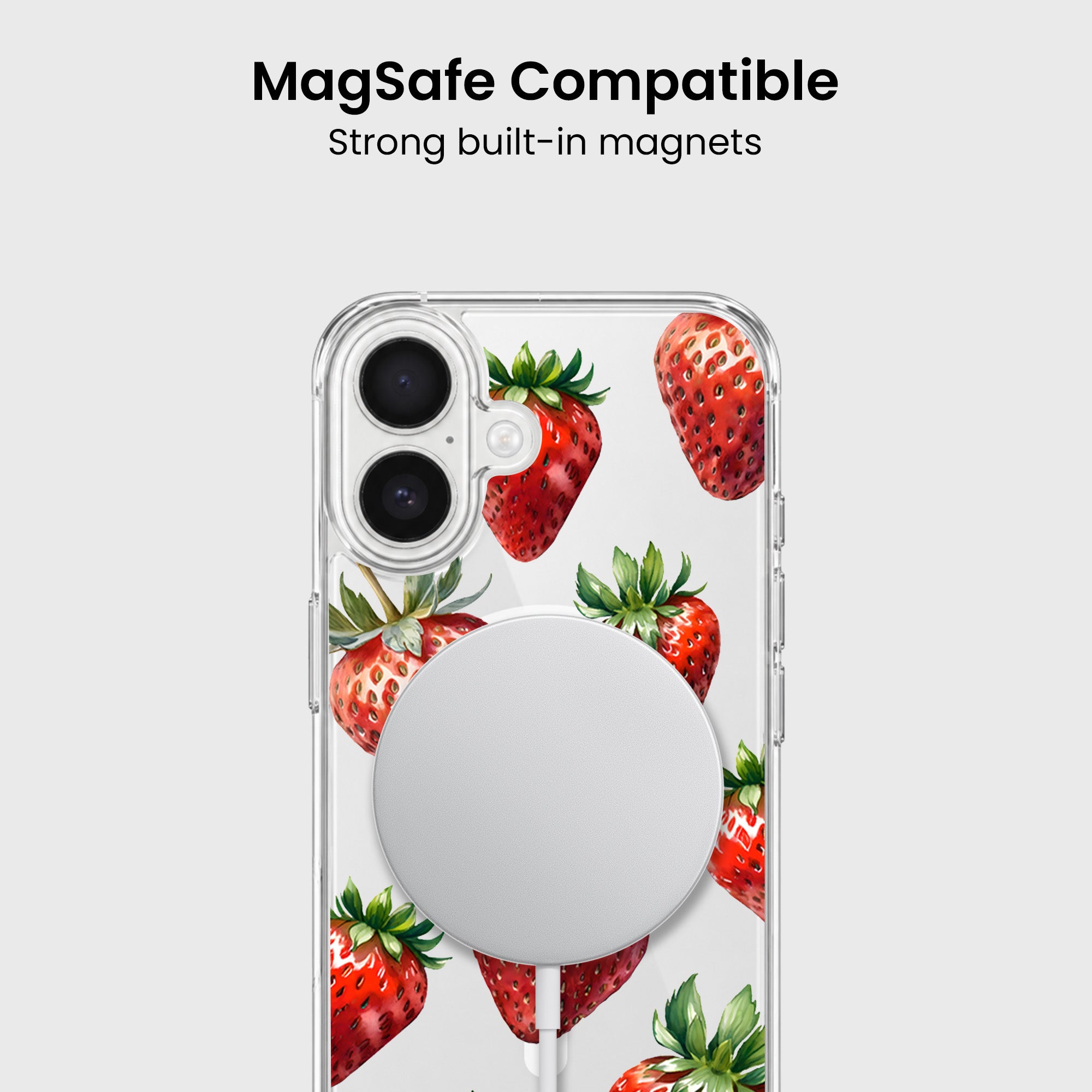 Strawberries iPhone 17 Case