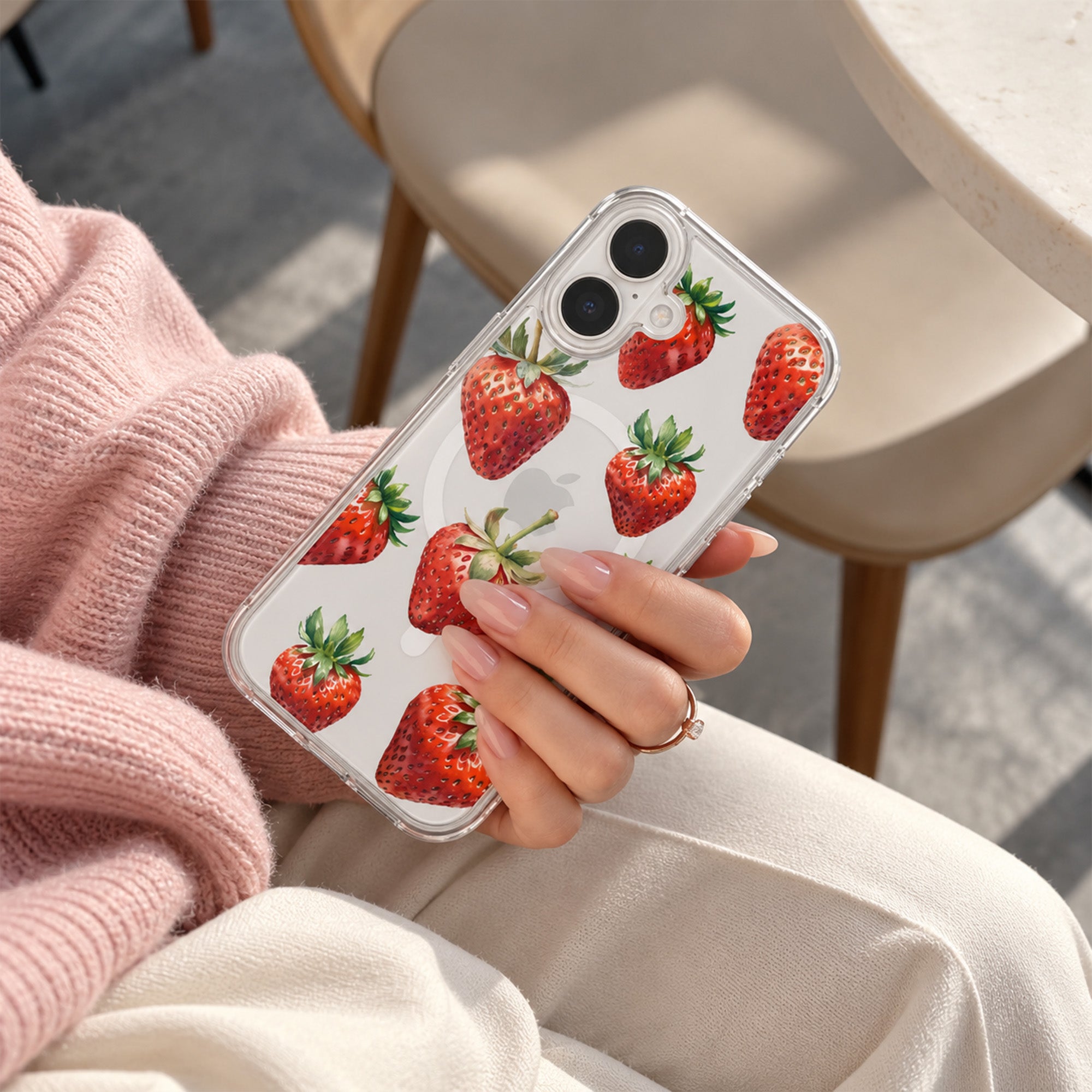 Strawberries iPhone 17 Case
