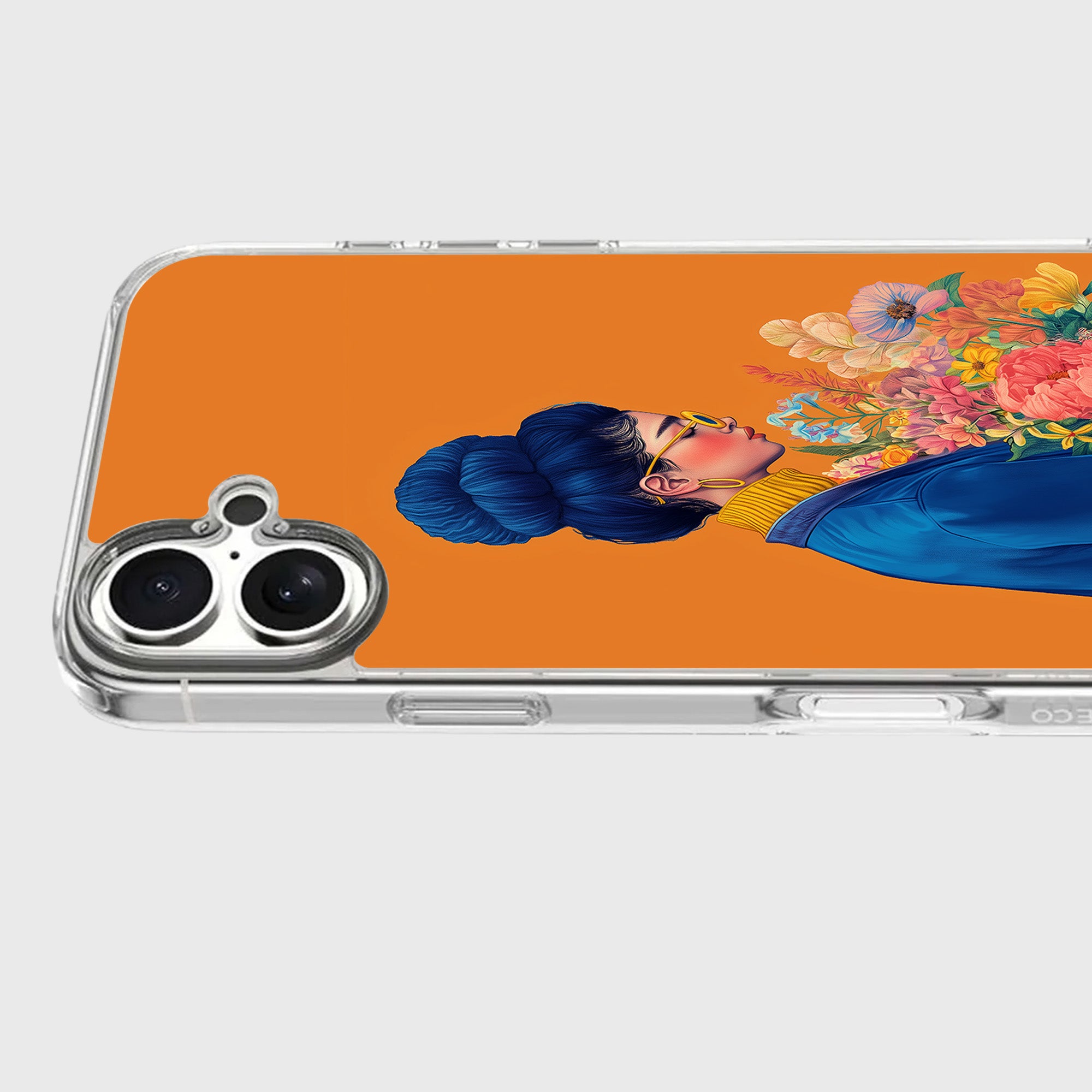Woman in Blue iPhone 17 Case